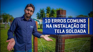 10 Erros comuns na instalação de tela soldada [upl. by Akeinahs]