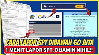 Tutorial pengisian SPT 1770 SS Melalui EFiling • cara lapor spt tahunan orang pribadi [upl. by Tiphani634]