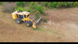 One of the LARGEST Forestry Mulchers made Tigercat 726 Mulcher in action [upl. by Annoet]