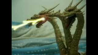 SH Monster Arts Stop Motion Godzilla VS King Ghidorah [upl. by Domenech]