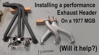 MGB Exhaust Header installation [upl. by Niamreg]