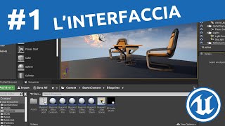 Unreal Engine 4  TUTORIAL ITA  1 Linterfaccia delleditor [upl. by Yojal159]