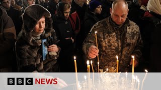 Ukraine celebrates Christmas on 25 December for first time  BBC News [upl. by Abbotsun]