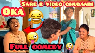 Okay sare e video chudandi full 🤪comedy 😂comedy trending youtube [upl. by Lambertson]