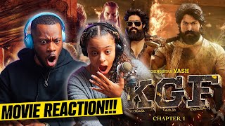 KGF Chapter 1 Movie Reaction  FIRST TIME WATCHING quotTHIS IS THE WORST BEATDOWN EVERquot PART 1 [upl. by Ydnat]