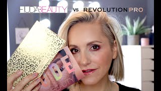 HUDA BEAUTY Nude VS REVOLUTION PRO Neutral Palette [upl. by Durr]