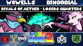 Warp Zone 2 Losers Quarters  w0wells Wrastor vs Dingodial Pomme  Rivals of Aether [upl. by Ihsorih]