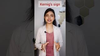 PART 2 Kernigs sign  physiotherapy yt ytshortsindia youtubeshorts youtube yiutubeshort [upl. by Ymmor]