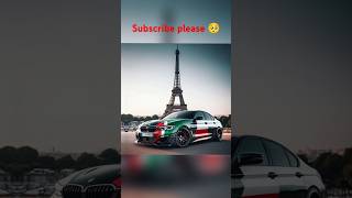 Palestine BMW Infront of Eiffel tower 🆚 Israel BMW Infront of Eiffel towerpalestine israel [upl. by Bergstrom]