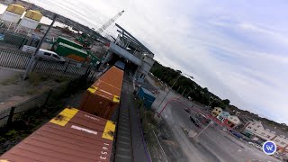 Waterford Train Travelling through New North Quay Station [upl. by Olmstead]