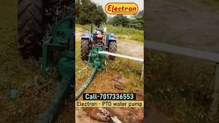 ElectronPTO water pump  कम डीज़ल ज्यादा सिंचाई  farming waterpumping pto viralvideo [upl. by Leksehcey469]