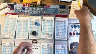 StratOMatic Super Advanced hockey Game 7 Oilers vs Vegas [upl. by Oos]