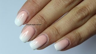 Video tutorial 140 Nail art unghie french bianca sfumata By Flaylook [upl. by Oiled933]