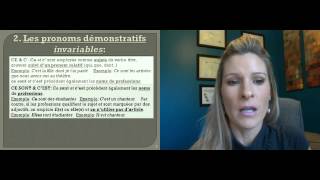 Adjectifs amp pronoms démonstratifs ce celui celle etc Demonstrative Adjectives amp Pronouns [upl. by Volin]