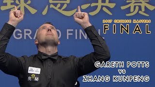 Gareth Potts vs Zhang Kunpeng Chinese Eightball Masters Final [upl. by Feigin]