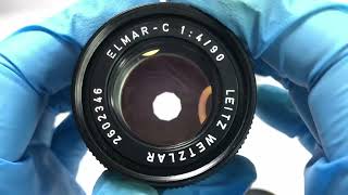 ★SOLD★ 241002000917  Leica leitz wetzlar ELMARC 90mm F4 [upl. by Cynar]