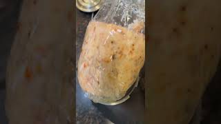 This shrimp deli meat is better then the turkey Please try it shrimp seafood foodie shrimpy [upl. by Eetnahs]