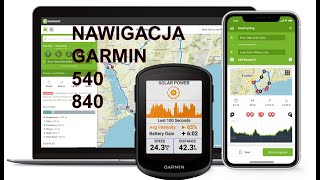 Garmin 840 Komoot Nawigacja [upl. by Trillby]