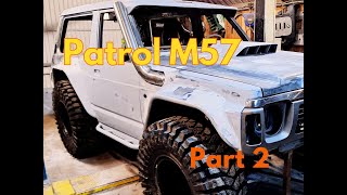 part 2 Nissan Patrol GQ widebody build ✅️ Nissan Y60 BMW M57 powered‼️offroad [upl. by Briana]