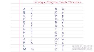 Apprendre lalphabet français en vidéo Apprendre le français  Débutant niveau A1 [upl. by Ainivad]