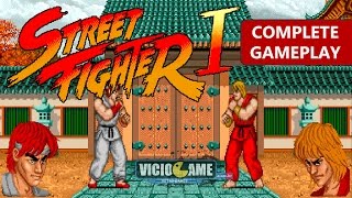 Street Fighter 1 1987  Complete Gameplay [upl. by Tterab333]