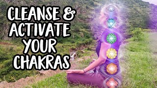 Chakra Cleansing Meditation  Cleanse Unblock and Activate All 7 Chakras [upl. by Orlanta414]