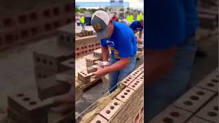 A competition among the masonry workers🧱😊 [upl. by Inman]