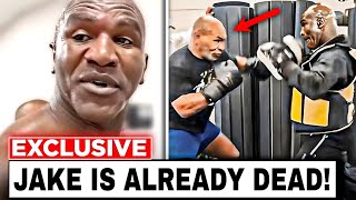 Evander Holyfield RAW amp EXHAUSTED Right After Brutal Sparring Session with Mike Tyson [upl. by Nerraj]