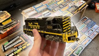 INCREDIBLE Vintage HO Scale Train Haul Cadences Railyard [upl. by Nerot]