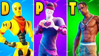 Sweatiest Fortnite Male Skin of Each Letter [upl. by Bolme]