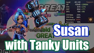 【Summoners War  Currys RTA】Is this strong Susan with Tanky Units [upl. by Aitahs]