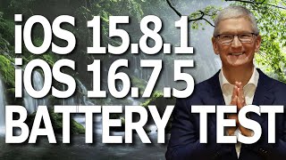 iOS 1675 amp 1581 Battery Life  Battery Drain  Battery Performance Test [upl. by Aihsot406]