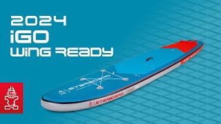 2024 Starboard iGO Wing Ready WR Inflatable Paddle Board  Crossover Beginner Wingboard [upl. by Lanny]