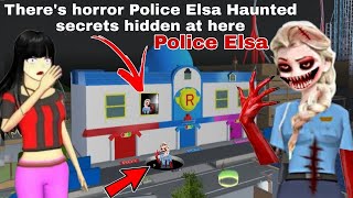 Theres zombie horror Police Elsa Haunted New secrets hidden at here in Sakura School simulator [upl. by Towne]