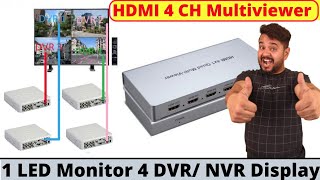 How to View Multiple DVR in 1 LED Monitor  एक ही Screen पर देख सकते हैं कई DVR [upl. by Metcalf223]