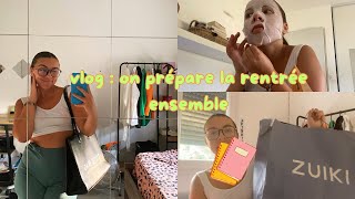 vlog  on se prépare pour la rentrée masque shopping de rentrée tenue de rentrée… [upl. by Forest]