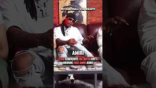 DJU Confronts FBG Butta For Wearing Fake Amiri Jeans😭 djutv chiraq [upl. by Ahola]