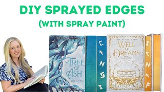 DIY Sprayed Edges with spray paint [upl. by Ynagoham]