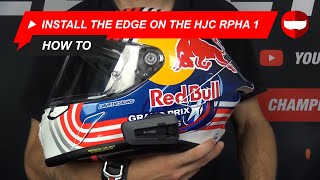 How to install a Cardo Packtalk Edge in the HJC RPHA 1  How to  ChampionHelmetscom [upl. by Dumanian]