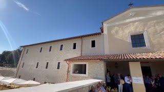 Norcia inaugurata la nuova abbazia di San Benedetto [upl. by Harte]