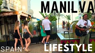 walking tour  manilva ⛵ la duquesa port 🛥️ Spain  summer 2023 lifestyle [upl. by Notgnirra]