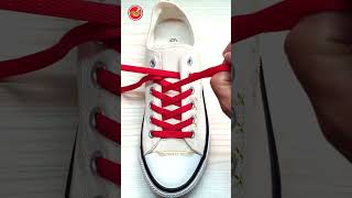 Shoelace Design How To Tie Shoelaces Shoes Lace Styles Shoelaces Shorts [upl. by Hedvig673]