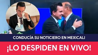 DESPIDEN a presentador de noticias durante su noticiero en vivo [upl. by Domini961]