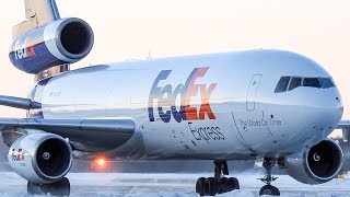 The Oldest Flying DC10 FedEx DC10 DC10 landing and departing Montreal YMXCYMX [upl. by Lurie]