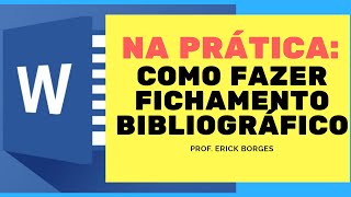 Como fazer fichamento Bibliográfico  Normas ABNT [upl. by Lachlan749]