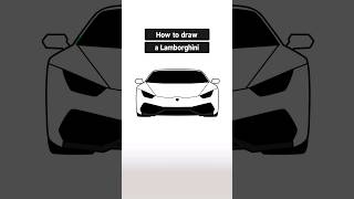 How to Draw a Lamborghini Car Step by Step  Easy Car Drawing Tutorial [upl. by Anirbac669]