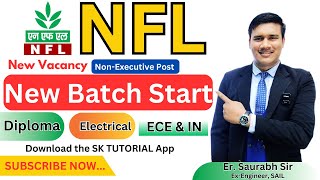 NFL NonEXECUTIVE Post Recruitment 2024  EE ECE amp Instrumentation New Batch Start Nflnewvacancy [upl. by Edijabab]