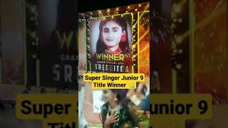 Super Singer Junior Season 9 Title Winner  Super Singer Junior Season 9 Title Winner Sreenitha [upl. by Shela972]