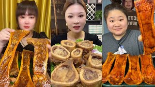 Chinese Food Mukbang Eating Show  Red beef bone marrow  Beef Bone Marrow Challenge 29P8587 [upl. by Akin]