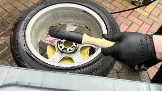 Deep Wheel Cleaning Detailing Bilthamber Korrosol v Surfex HD v Autobead Acid Wheel Cleaner [upl. by Nicky]